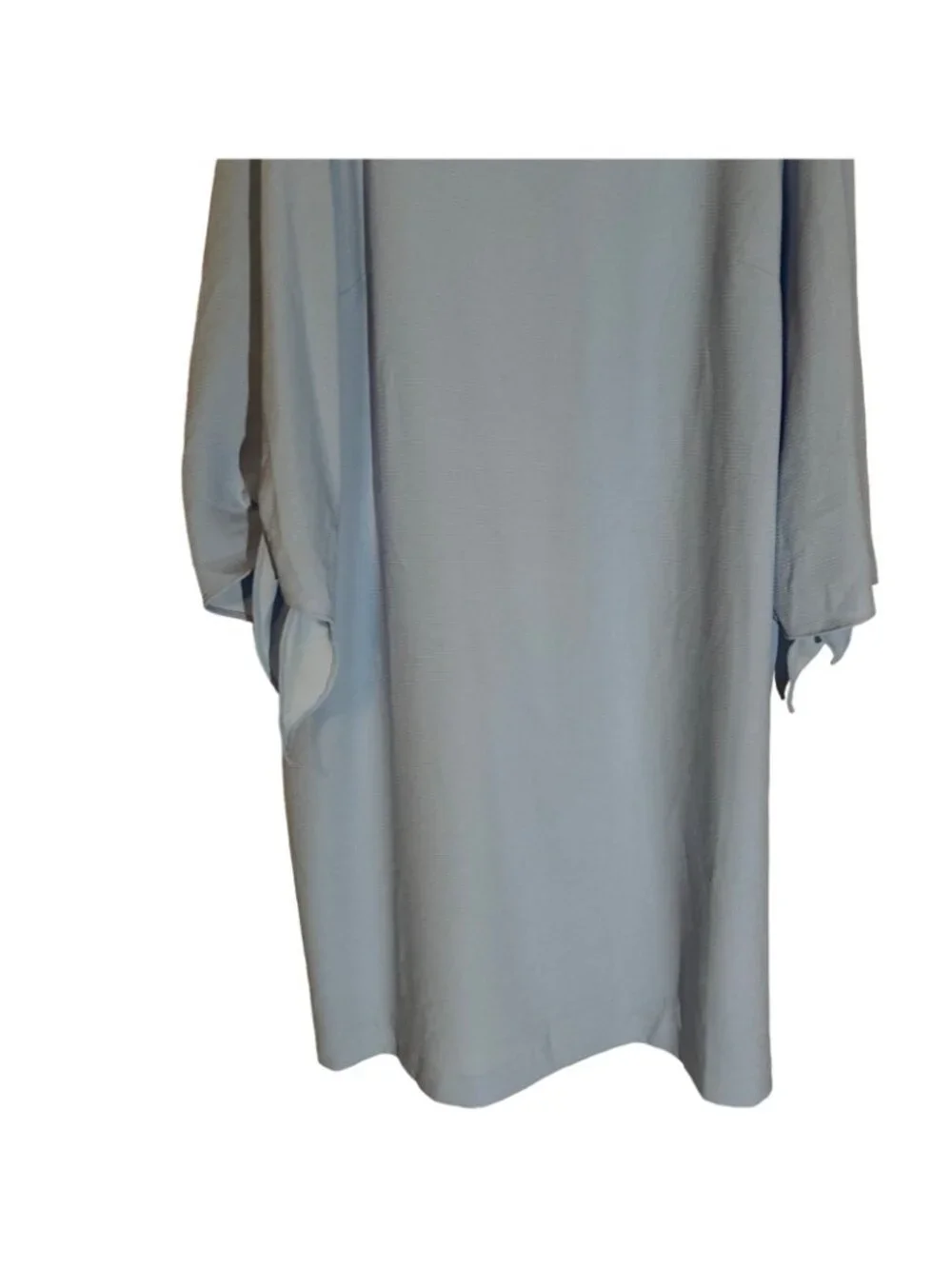 Appleseeds Womens Blue Dress 24W With Sleeve Ties Dress - Picture 8 of 12